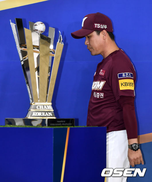 [OSEN=잠실, 최규한 기자]키움 장정석 감독이 참석하고 있다. /dreamer@osen.co.kr