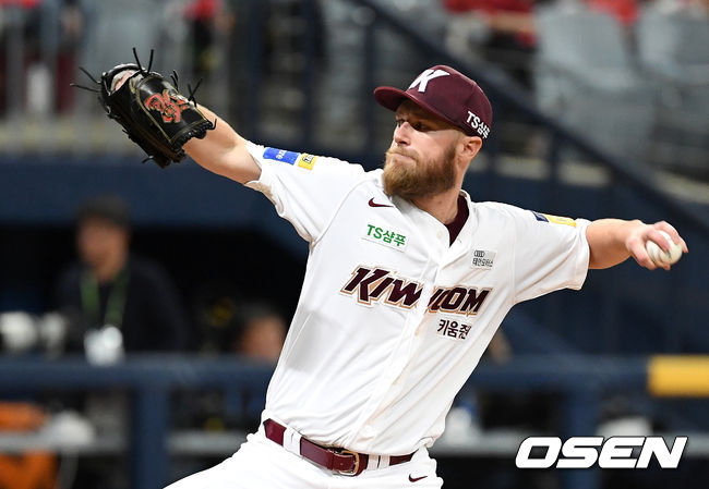 [OSEN=이대선 기자] 키움 선발투수 요키시가 역투하고 있다. /sunday@osen.co.kr