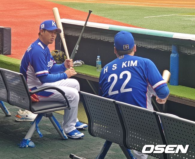 [OSEN=수원, 손찬익 기자] 최정과 김현수 /what@osen.co.kr