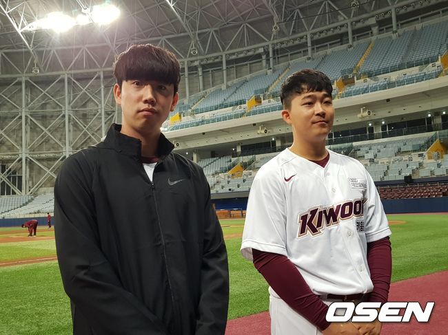 [OSEN=고척돔, 길준영 기자] 키움 히어로즈 차재용(왼쪽), 전병우. /fpdlsl72556@osen.co.kr