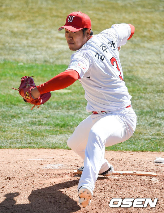 [OSEN=박준형 기자] SK 김주한 /    soul1014@osen.co.kr
