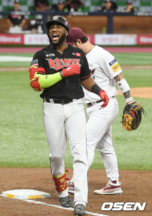 [OSEN=고척, 곽영래 기자]KT 로하스. /youngrae@osen.co.kr