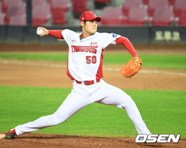 [OSEN=곽영래 기자] KIA 김현수가 역투하고 있다. /youngrae@osen.co.kr