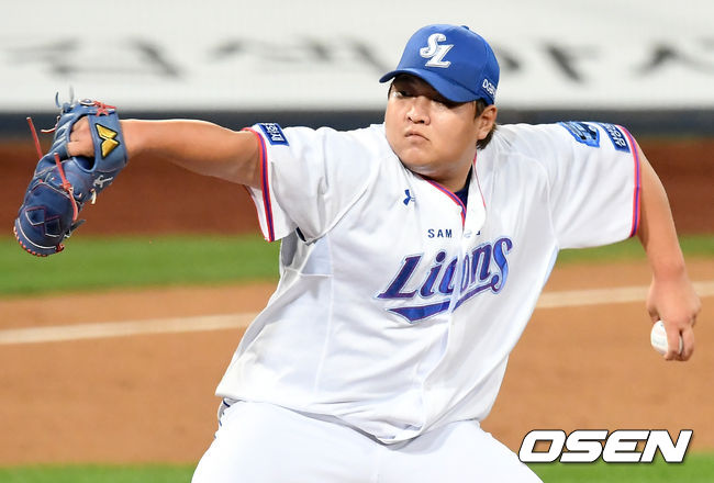 [OSEN=김성락 기자] 삼성 노성호가 마운드에 올라 힘차게 공을 뿌리고 있다./ksl0919@osen.co.kr