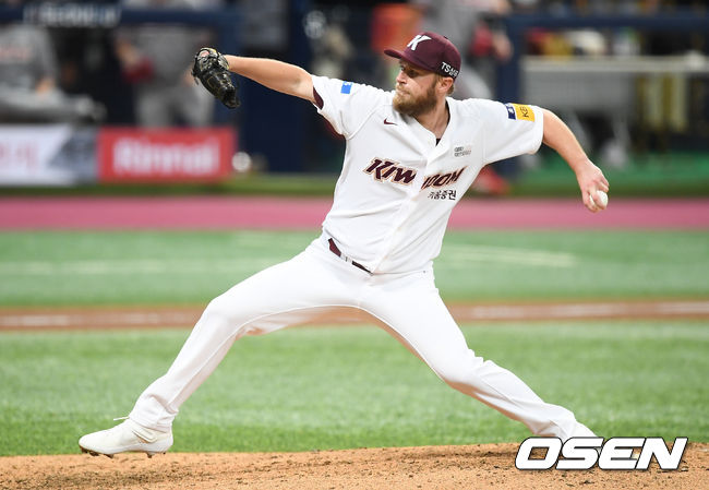 [OSEN=고척,박준형 기자] 키움 선발투수 요키시가 역투하고 있다. /   soul1014@osen.co.kr