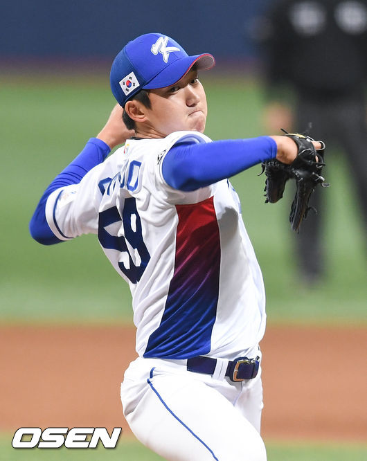 [OSEN=고척,박준형 기자]5회초 대표팀 세번째 투수 구창모가 역투하고 있다. / soul1014@osen.co.kr