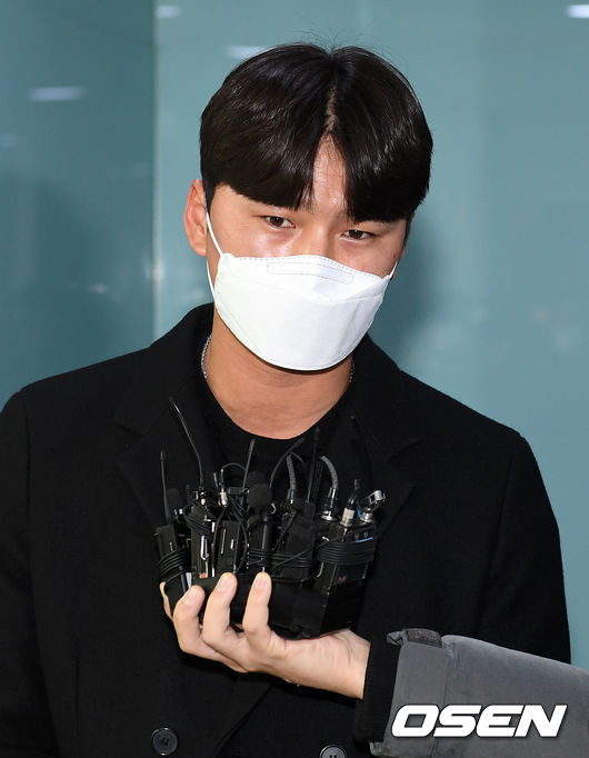 [OSEN=지형준 기자]주권이 조정위원회에 참석하며 인터뷰를 하고 있다. /jpenws@osen.co.kr