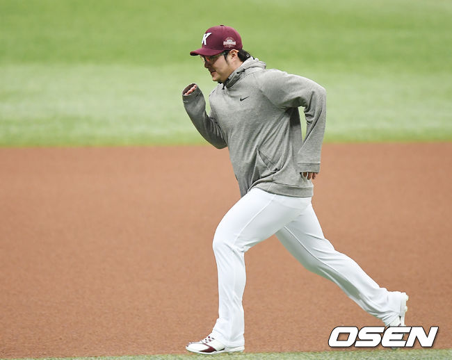 [OSEN=고척, 곽영래 기자] 키움 박병호가 러닝을 하고 있다. /youngrae@osen.co.kr
