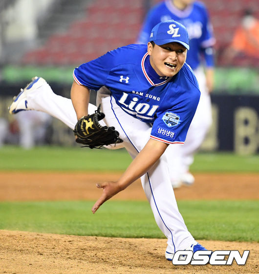 [OSEN=지형준 기자]삼성 이승현이 역투하고 있다. /jpnews@osen.co.kr