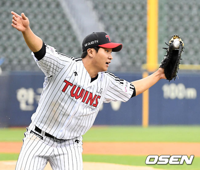 [OSEN=지형준 기자] 210508 LG 문보경. /jpnews@osen.co.kr