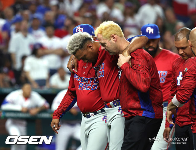 [사진] 부상을 당한 월드베이스볼클래식 푸에르토리코 대표팀 에드윈 디아즈. ⓒGettyimages(무단전재 및 재배포 금지)