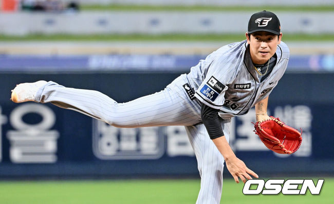 [OSEN=창원, 이석우 기자] 16일 창원 NC파크에서 2023 신한은행 SOL KBO리그 NC 다이노스와 한화 이글스의 경기가 열렸다. 한화 이글스 선발투수 이태양이 역투하고 있다. 2023.08.16 / foto0307@osen.co.kr