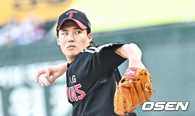 LG 투수 임찬규가 역투하고 있다. / OSEN DB