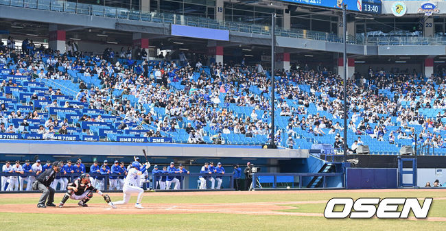 [OSEN=이석우 기자] 지난해 시범경기가 열린 대구삼성라이온즈파크. 2023.03.18 / foto0307@osen.co.kr