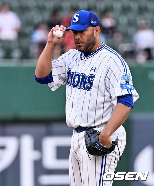 [OSEN=이석우 기자] 삼성 시절 앨버트 수아레즈. 2023.06.28 / foto0307@osen.co.kr