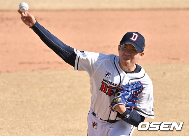 [OSEN=조은정 기자] 두산 김민규. 2024.03.09 /cej@osen.co.kr