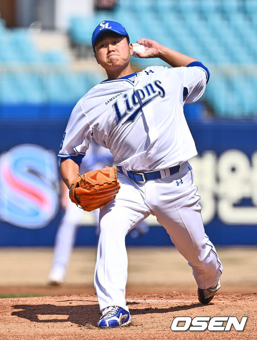 [OSEN=이석우 기자] 삼성 이승현. 2024.03.15 / foto0307@osen.co.kr