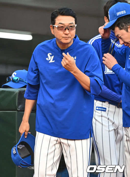 [OSEN=부산, 이석우 기자] 삼성 라이온즈 정민태 코치 076 2024.05.24 / foto0307@osen.co.kr