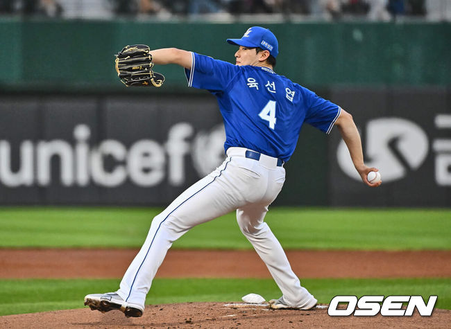 [OSEN=부산, 이석우 기자] 삼성 라이온즈 육선엽 2024.09.06 / foto0307@osen.co.kr