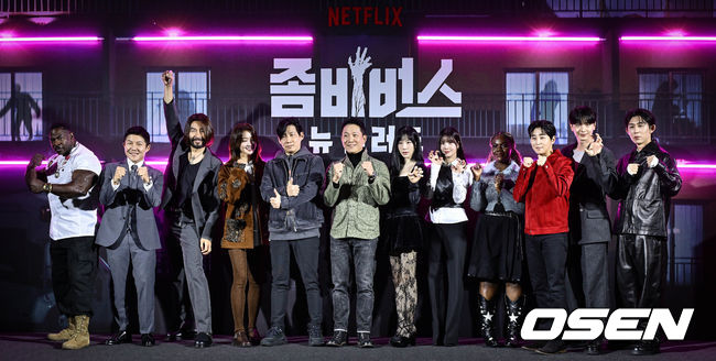 [OSEN=조은정 기자]’넷플릭스(Netflix) 예능 '좀비버스: 뉴 블러드’ 제작발표회가 14일 서울 용산구 CGV용산아이파크몰에서 열렸다.