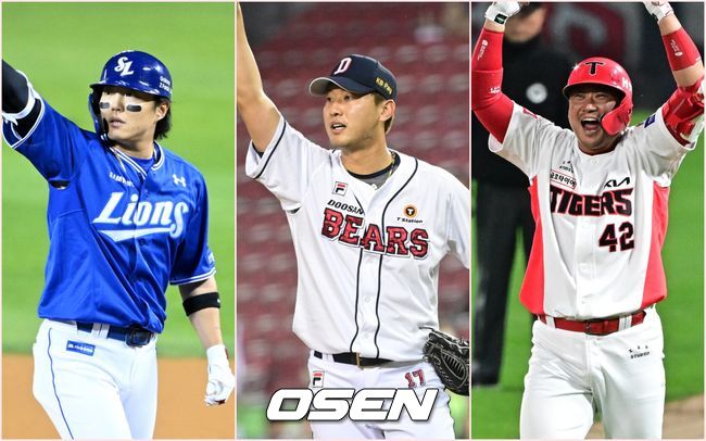 삼성 류지혁, 두산 홍건희, KIA 김태군은 서로 트레이드로 팀이 바뀌었다. / OSEN DB