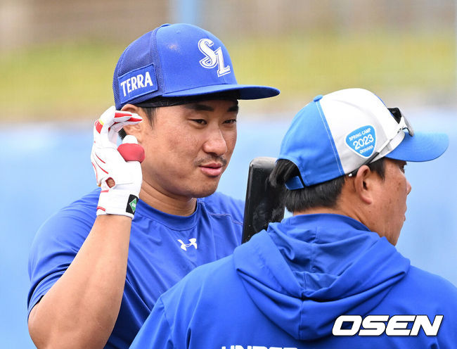 삼성 시절 포수 김태군 / OSEN DB
