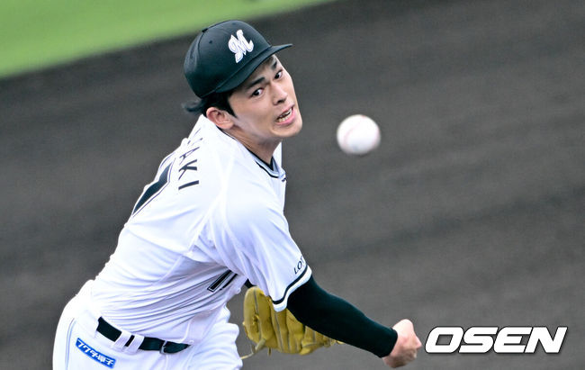 [OSEN=조은정 기자] 지바 롯데 사사키 로키. 024.02.25 /cej@osen.co.kr