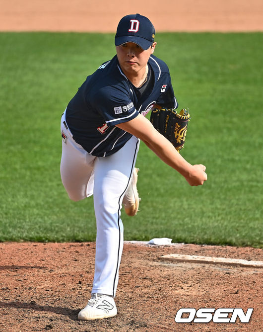 [OSEN=부산, 이석우 기자] 두산 베어스 박치국 201 2024.04.07 / foto0307@osen.co.kr