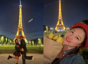 파리 여행 중 심진화 김원효