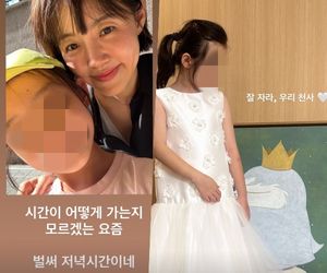 정준호♥이하정 딸, 언제 이렇게 컸어?..엄마 쏙 빼닮은 귀여운 미모