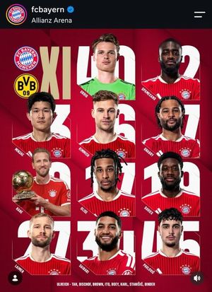 Kim Min-jae Starts for Bayern Munich in Der Klassiker Against Dortmund