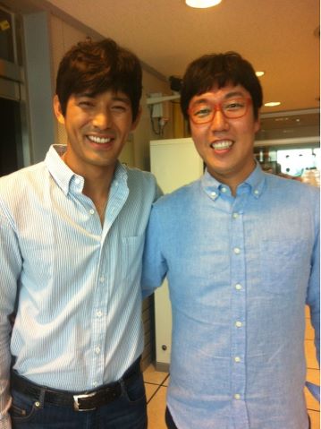 김영철, 오지호와 다정샷..셀프디스 "비슷한 키인데 왜.."