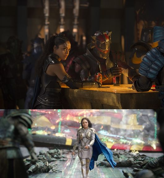 Thor: Ragnarok</div> <div>Valkyrie (Tessa Thompson)</div> <div>Photo: Jasin Boland</div> <div>©Marvel Studios 2017