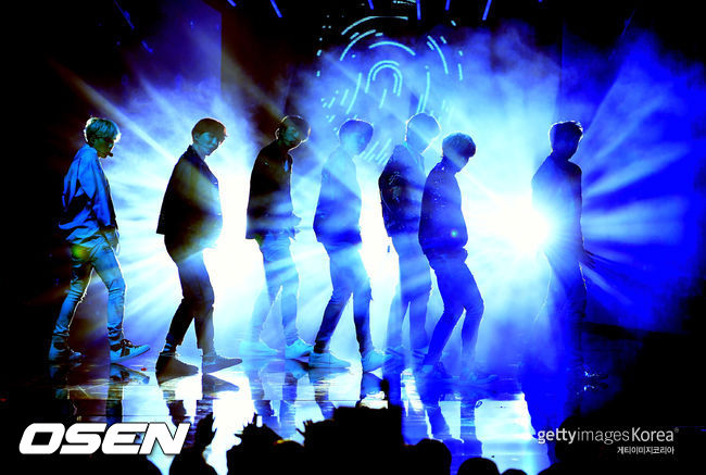 onstage during the 2017 American Music Awards at Microsoft Theater on November 19, 2017 in Los Angeles, California.