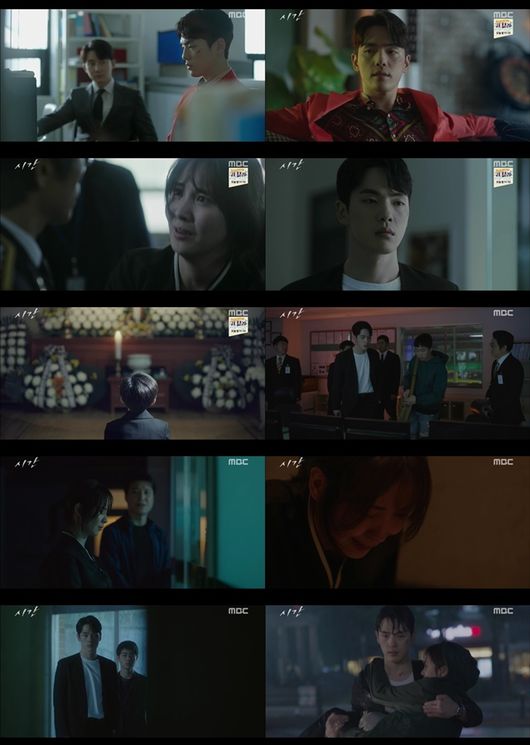 "죽기 전에 해야 할 일"..&apos;시간&apos; 김정현X서현, 빗속 반전 포옹 엔딩