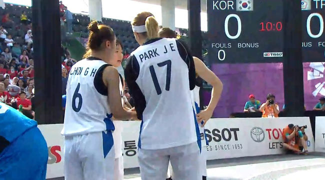 [AG] 3대3 여자농구, 대만에 패배...아쉬운 8강 탈락