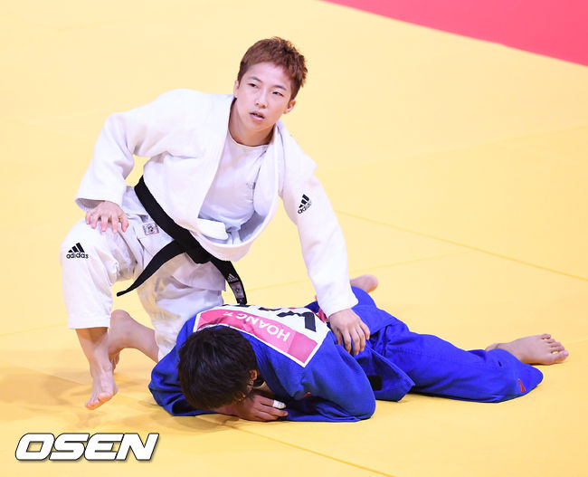 안바울-정보경, 나란히 금메달...유도 첫날 금2은1동1[AG]
