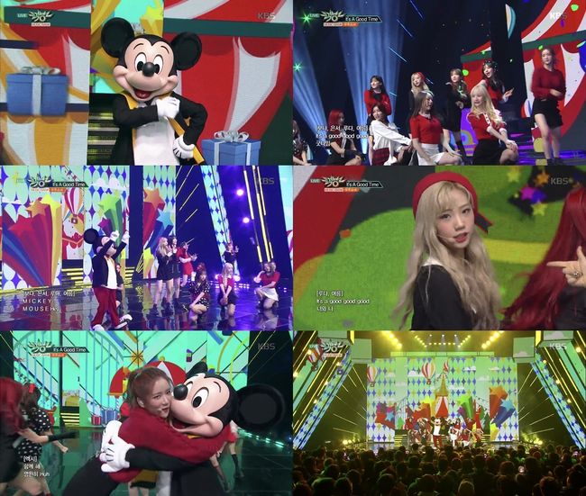 우주소녀X미키마우스, &apos;뮤뱅&apos;서 &apos;잇츠어굿타임&apos; 상큼발랄 컬래버
