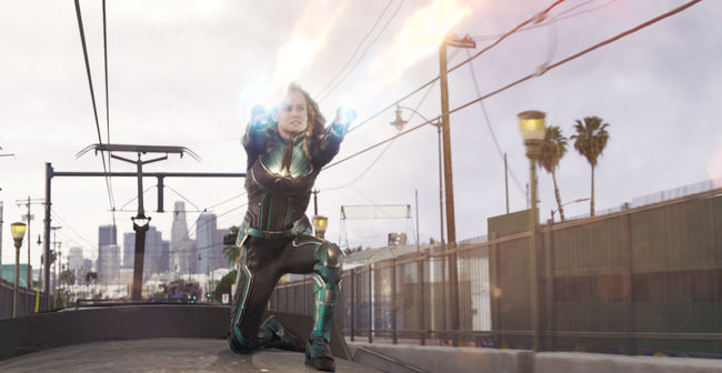 Marvel Studios' CAPTAIN MARVEL</div> <div>Captain Marvel (Brie Larson)  </div> <div>Photo: Film Frame</div> <div>©Marvel Studios 2019