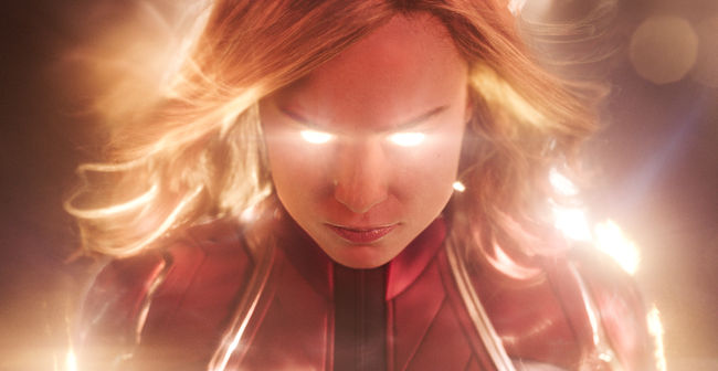 Marvel Studios' CAPTAIN MARVEL</div> <div>Captain Marvel (Brie Larson)  </div> <div>Photo: Film Frame</div> <div>©Marvel Studios 2019