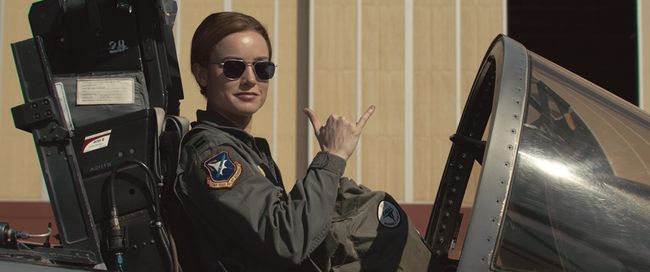 Marvel Studios' CAPTAIN MARVEL</div> <div>Captain Marvel (Brie Larson)  </div> <div>Photo: Film Frame</div> <div>©Marvel Studios 2019