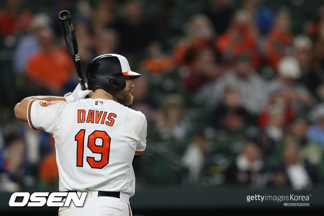[사진] 볼티모어의 크리스 데이비스는 12일 오클랜드전에서 61타석 연속 무안타, 메이저리그 신기록을 세웠다. ⓒGettyimages(무단전재 및 재배포 금지)