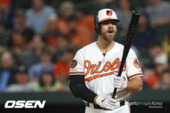 [사진] 지독히 운도 따르지 않는 크리스 데이비스(볼티모어)의 무안타 행진은 언제쯤 깨질까. ⓒGettyimages(무단전재 및 재배포 금지)