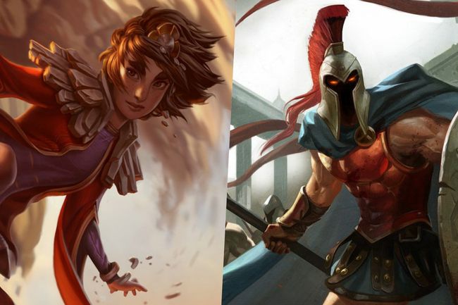 탈리야(왼쪽)와 판테온. /라이엇 게임즈 제공.