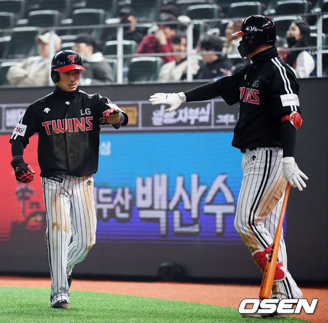 신민재는 결승 득점을 올렸다. / 이동해 기자