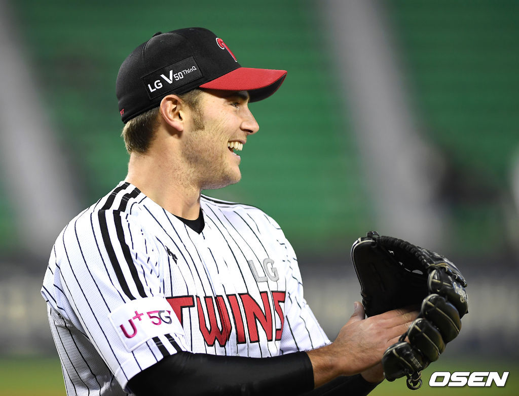 개막 이후 막강한 구위를 앞세워 평균자책점 0.23을 기록 중인 LG 에이스 윌슨./곽영래 기자 