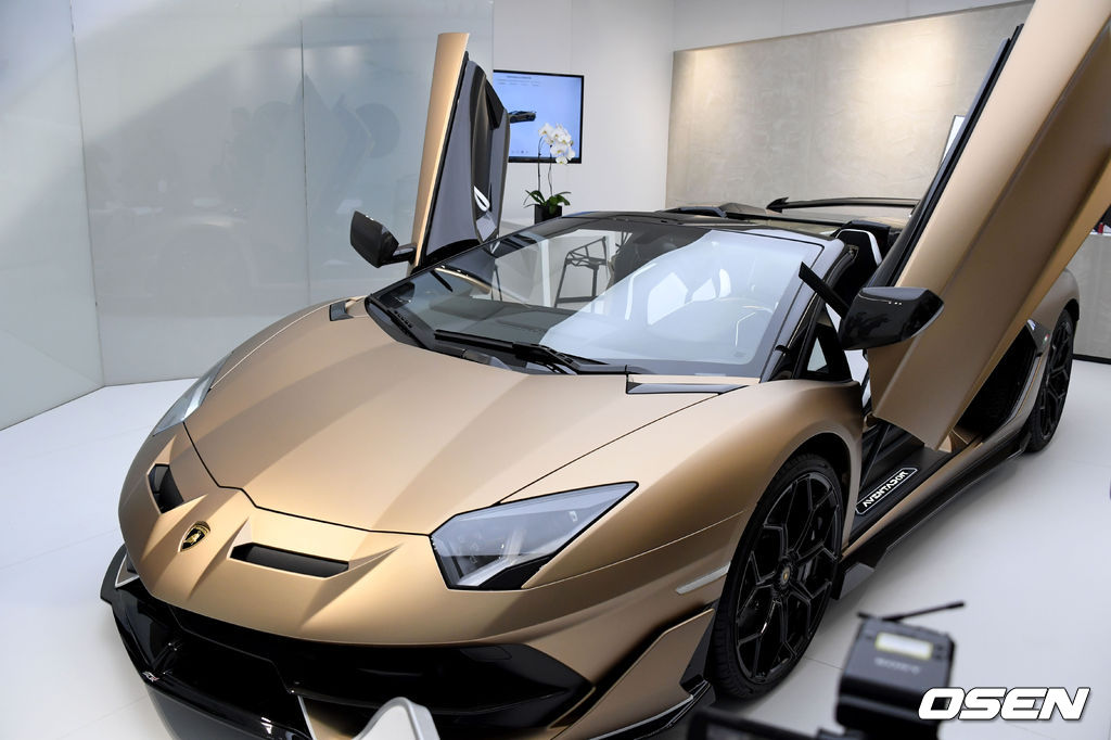 람보르기니 아벤타도르 SVJ 로드스터.