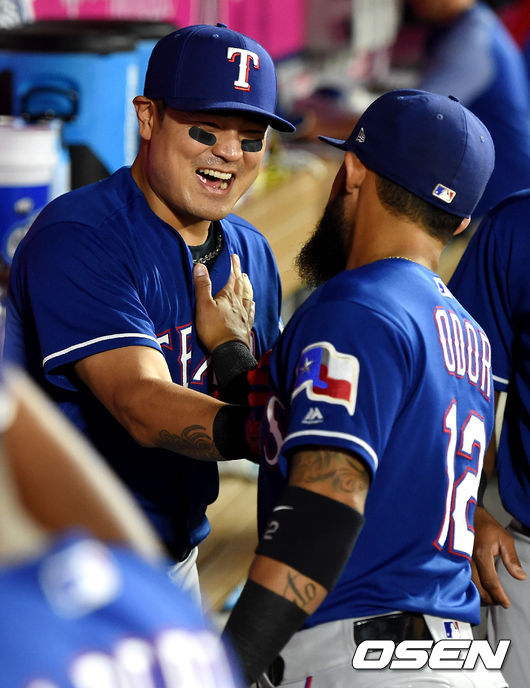 추신수(왼쪽)와 루그네드 오도어. [사진] 최규한 기자 dreamer@osen.co.kr