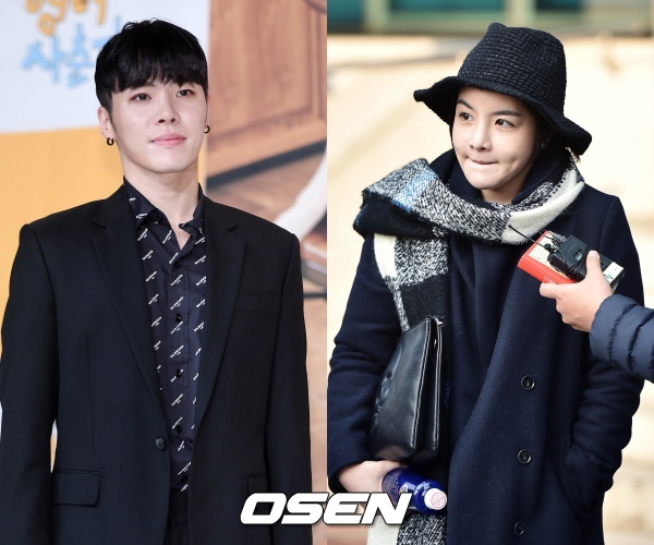 [사진=민경훈, 이동해 기자] 가수 휘성(왼쪽)과 방송인 에이미