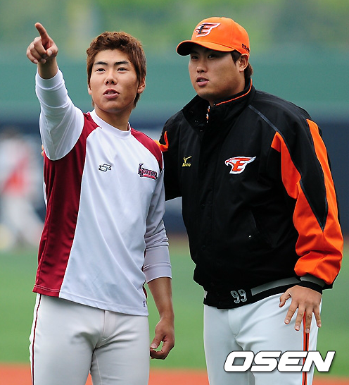 2011년 KBO리그 시절 강정호-류현진. /sunday@osen.co.kr